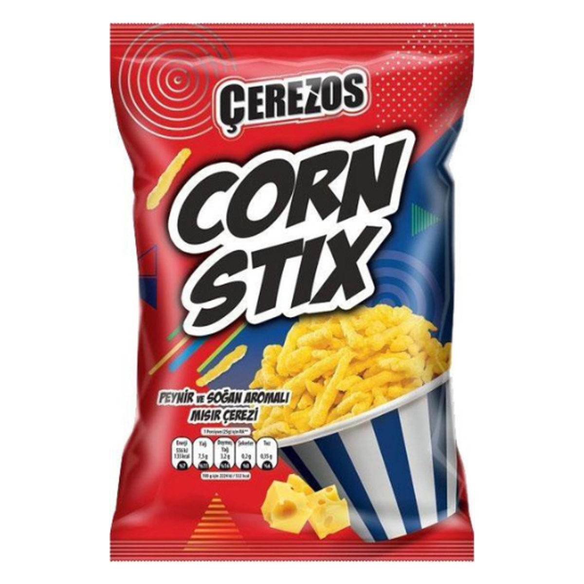 Cerezos Stix fromage et d'oignon Cerezos-S 115 g x 21 VE