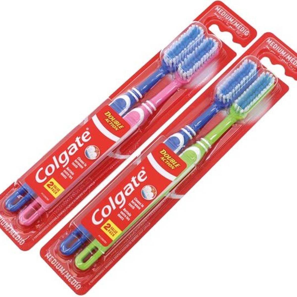 Brosse à dents COLGATE medium, Double Action 2pcs