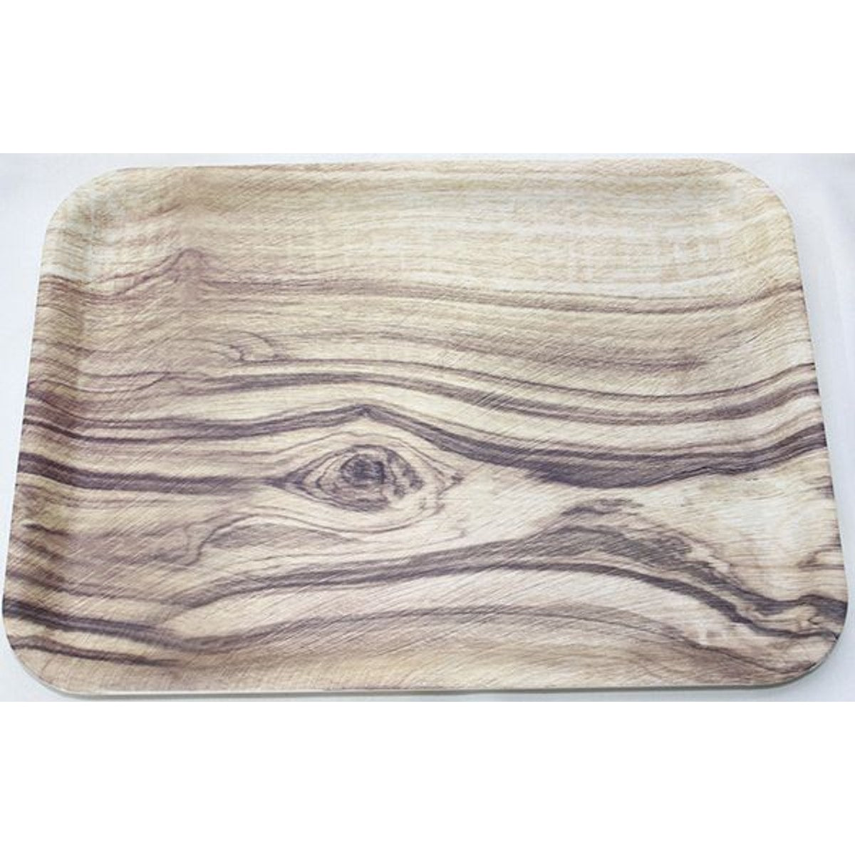 Plateau XL design en bois carré, 32x23cm