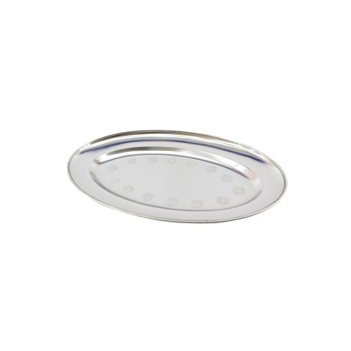 Plateau Ovale Inox 29×18 cm
