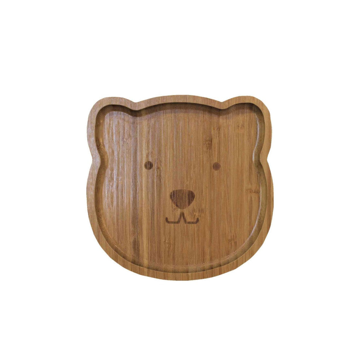 Plateau en bambou forme ours – 20 cm