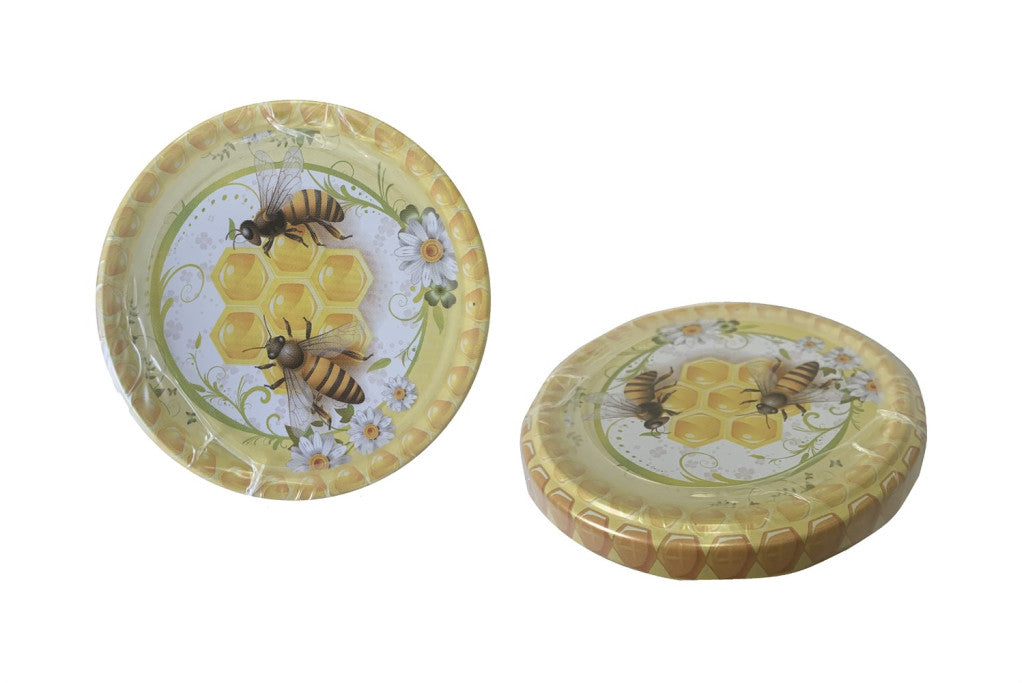 Couvercles pour bocaux 82mm Miel