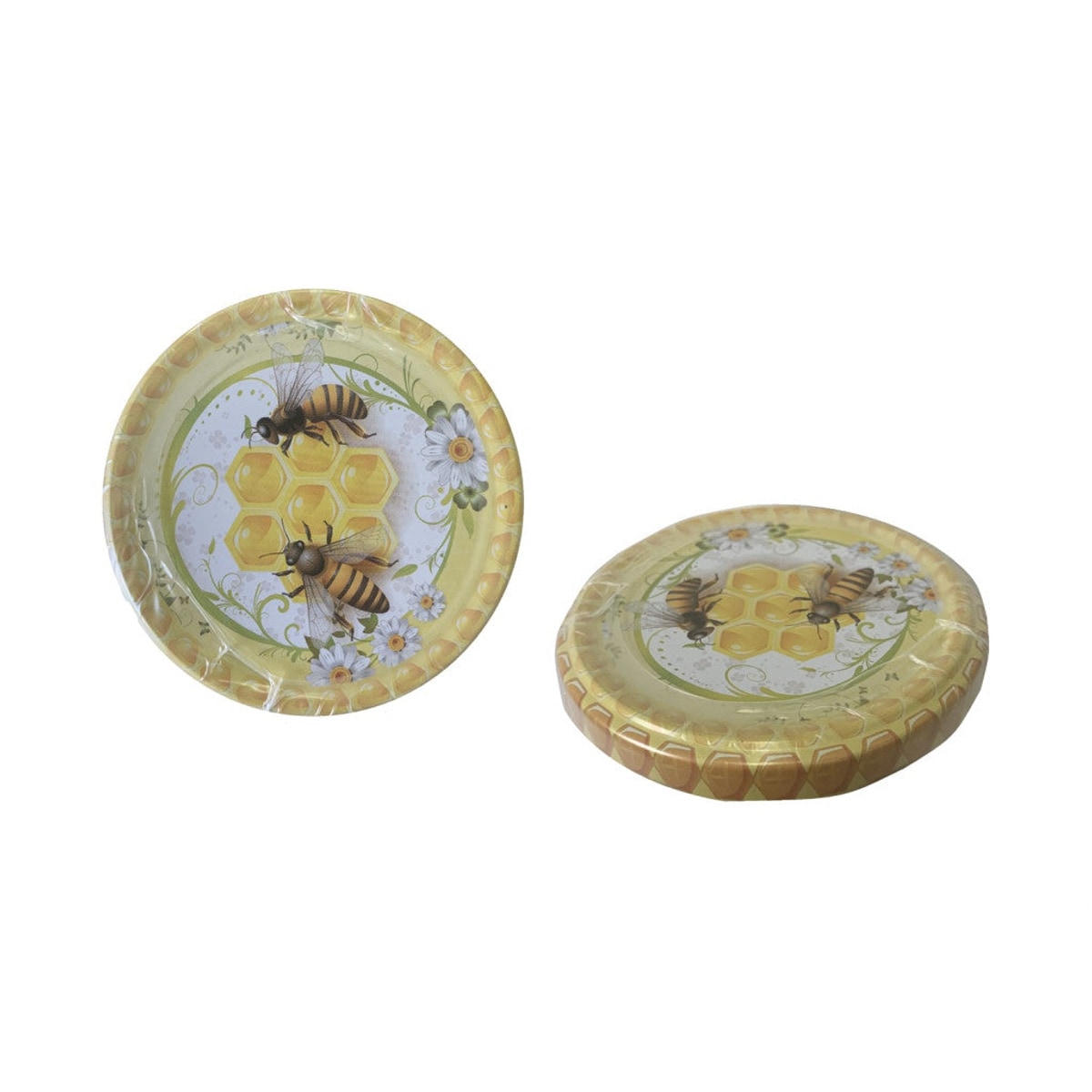 Couvercles pour bocaux 82mm Miel