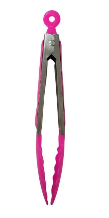 Pince de cuisine métal + silicone – 25 cm