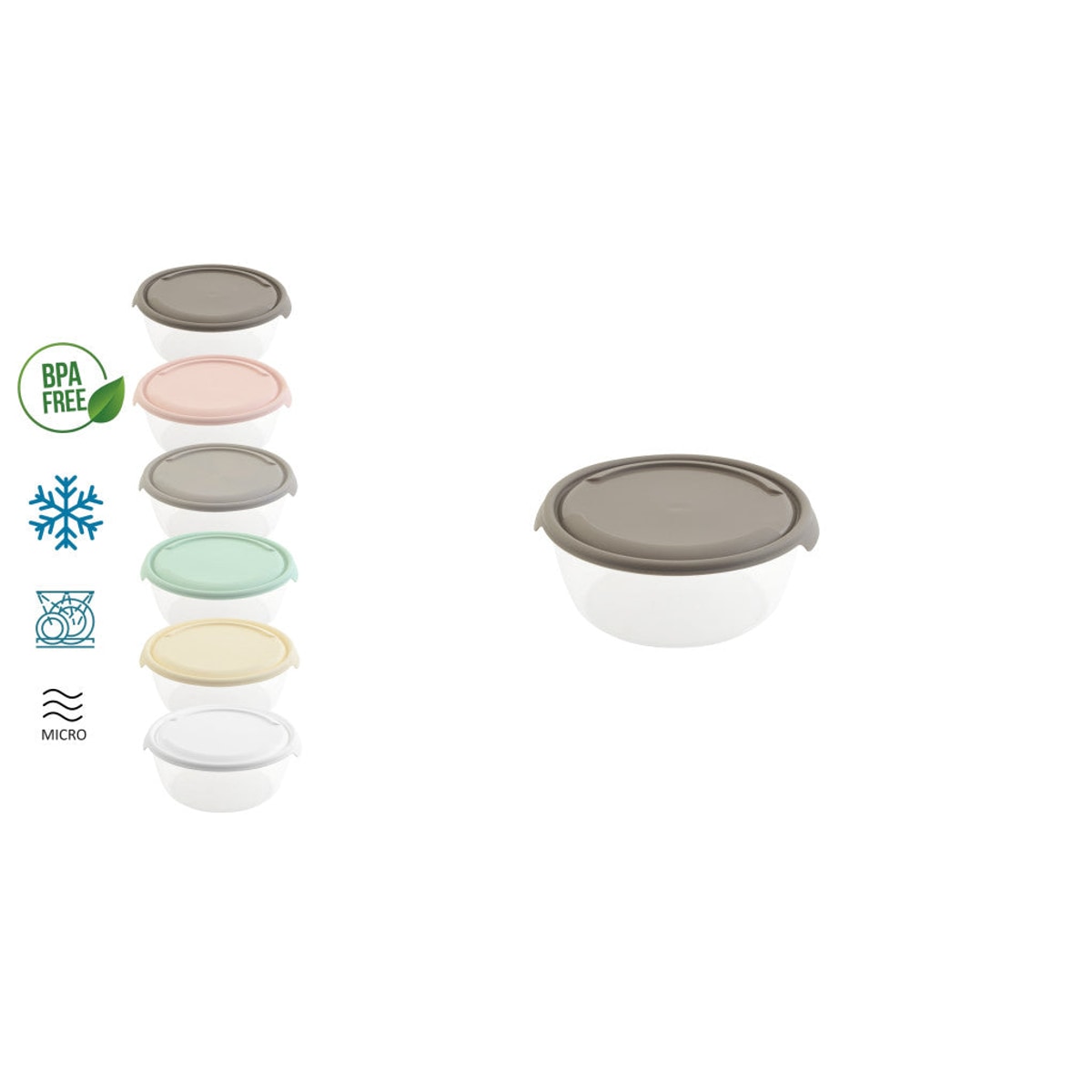 Boîte de conservation ronde 2 L