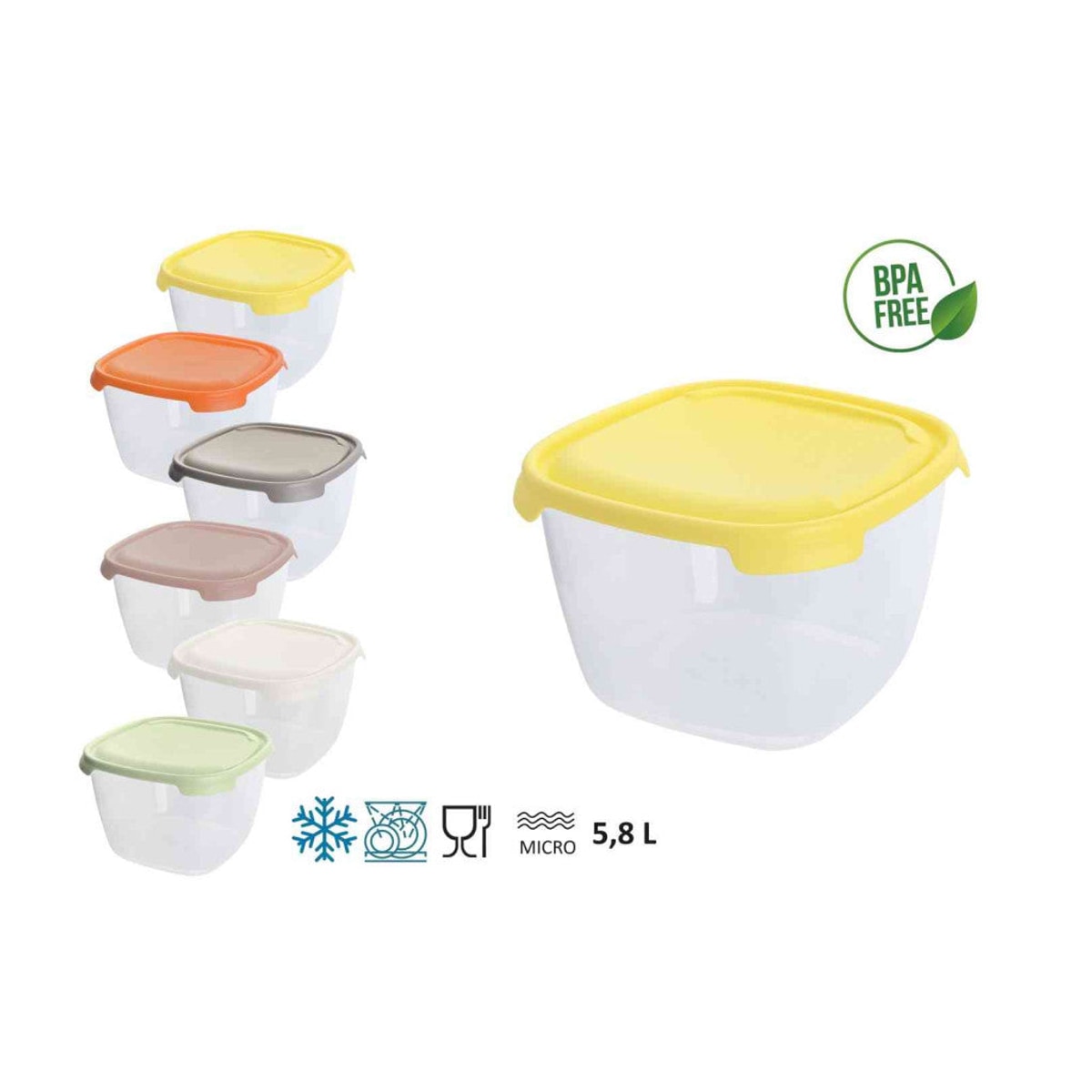 Boîte de conservation ronde Sofi 5,8L