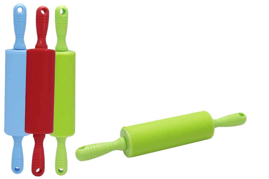 Rouleau à pâtisserie en silicone coloré – 27 cm
