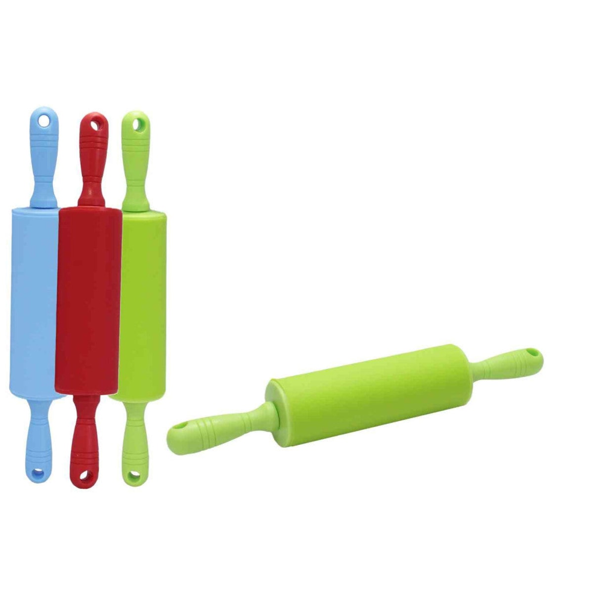 Rouleau à pâtisserie en silicone coloré – 46 cm