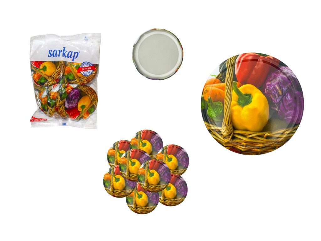 Couvercles pour bocaux 82mm Légume