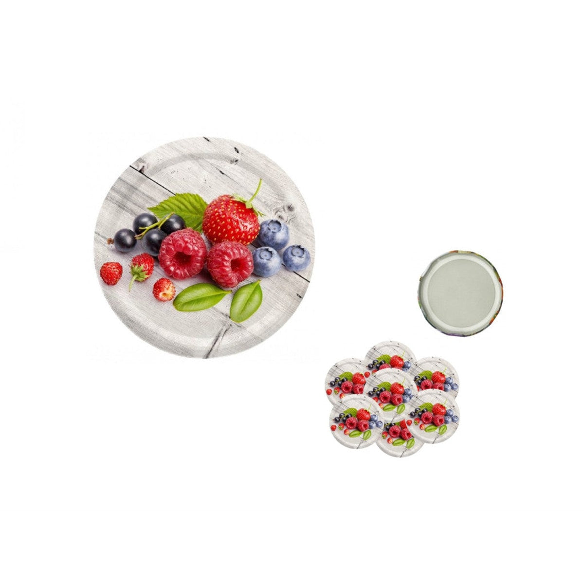 Couvercles pour bocaux 82mm Fruit