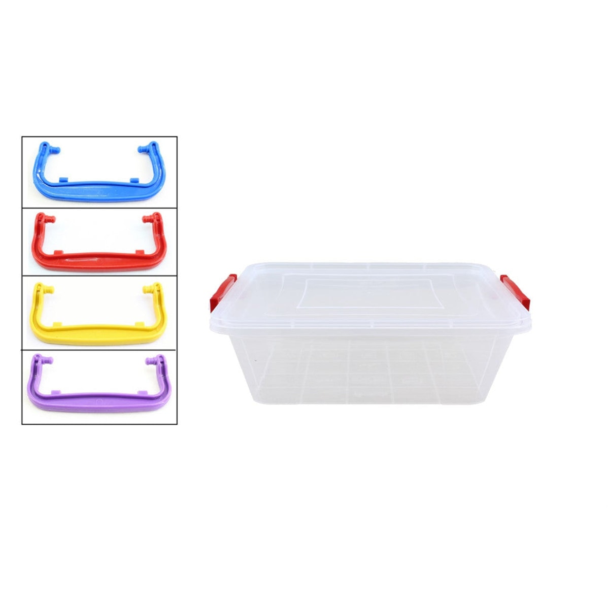 Boîte de rangement plastique 2,5 L avec poignées latérales