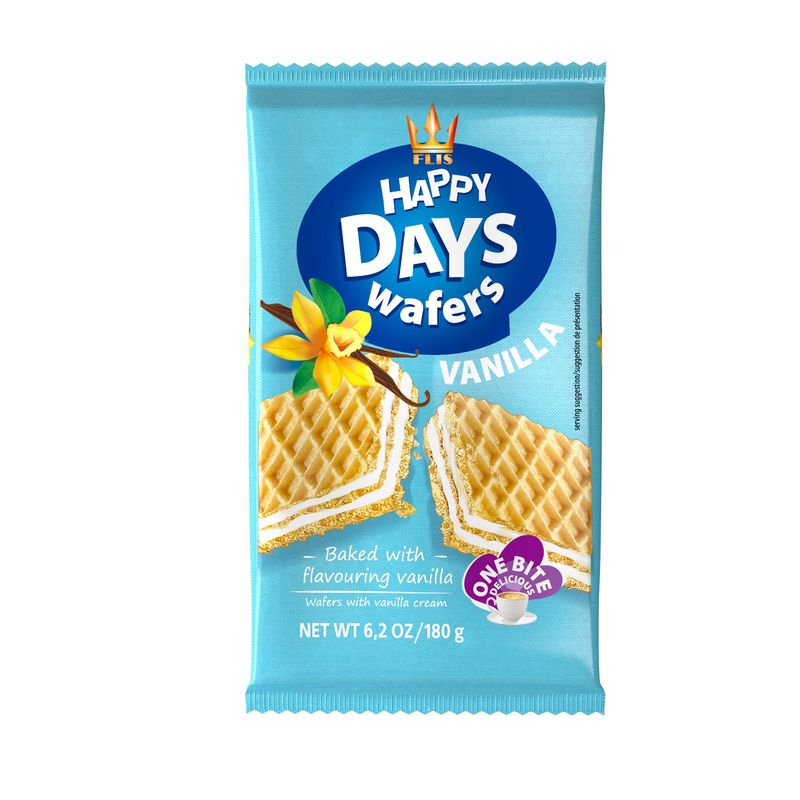 FLIS Happy Days Wafers VANILLA 180g