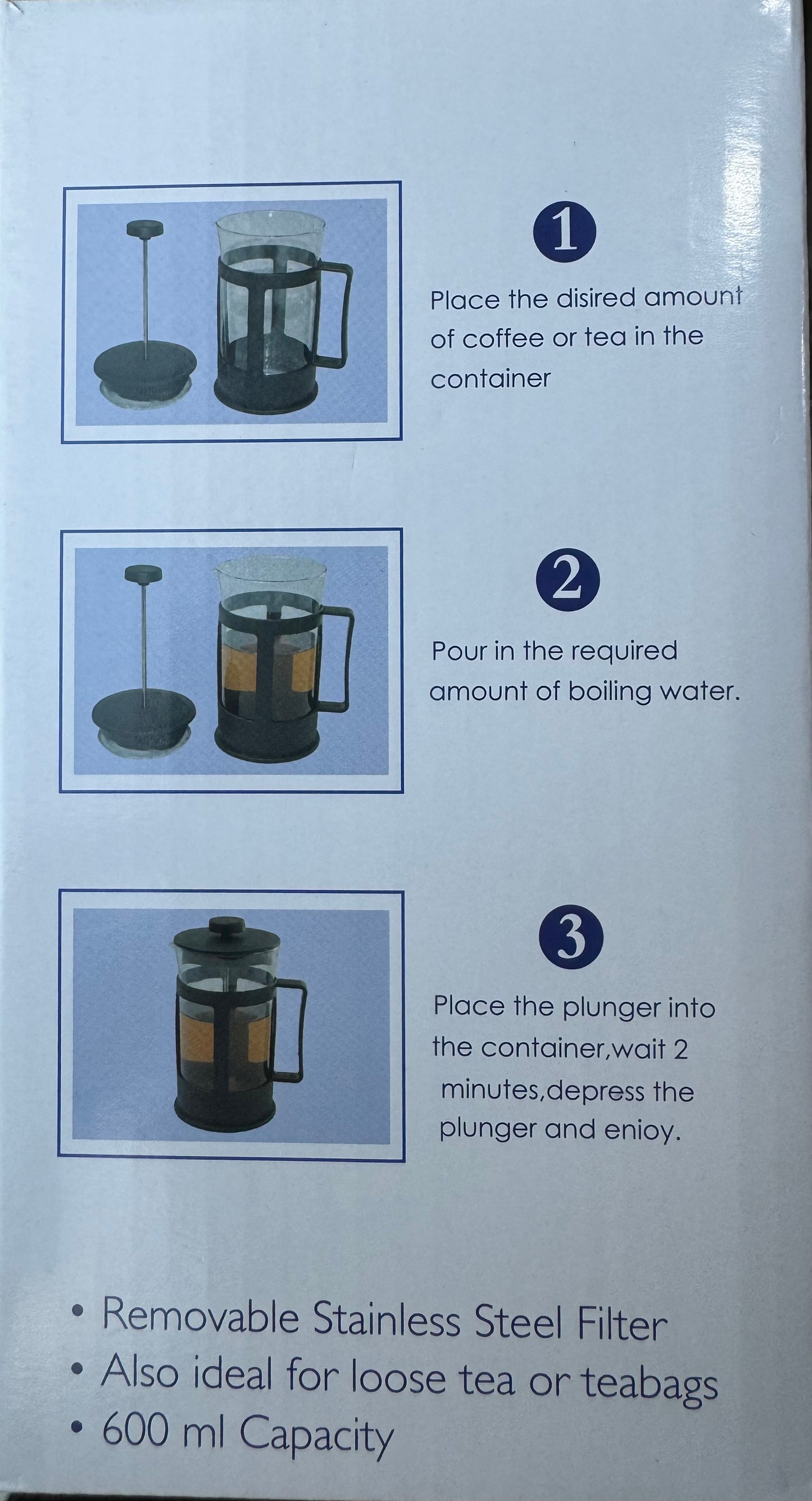 Cafetière glass