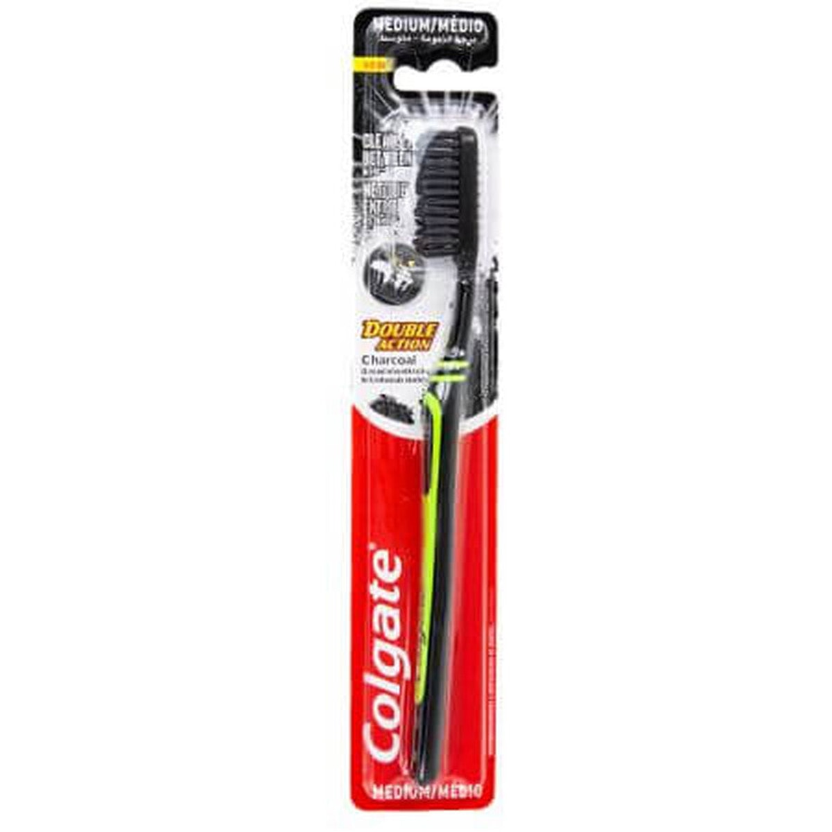 Brosse à dents Colgate Charcoal Double Action Med
