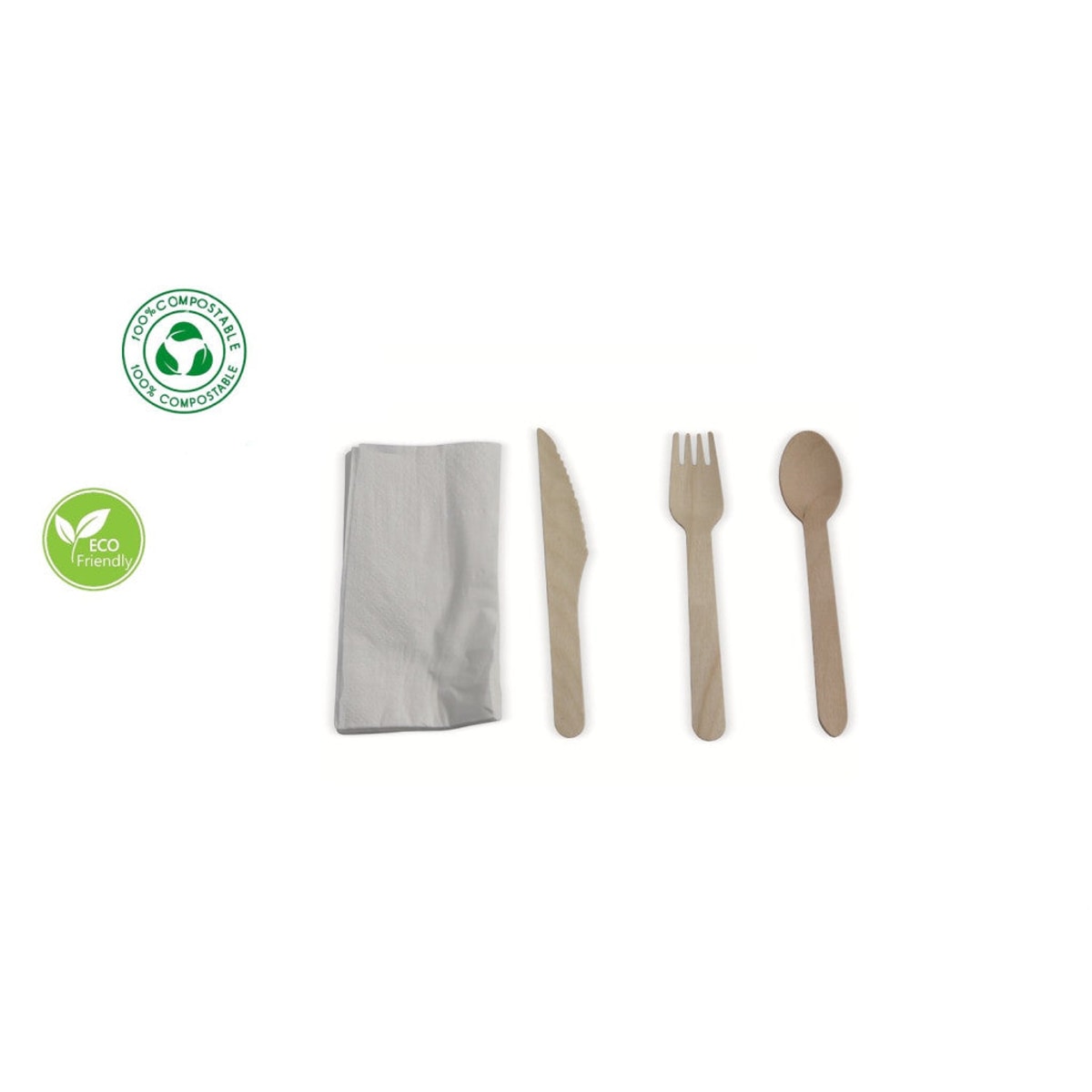 🌿 Ensemble de couverts en bois – 24 pièces (6 personnes)
