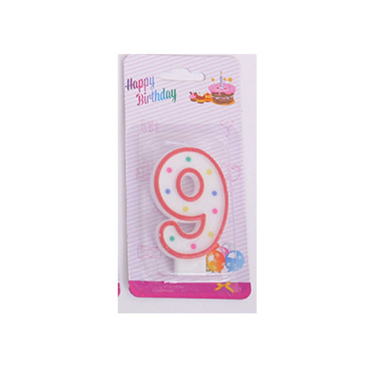 Bougie gâteau numéro 0 à 9