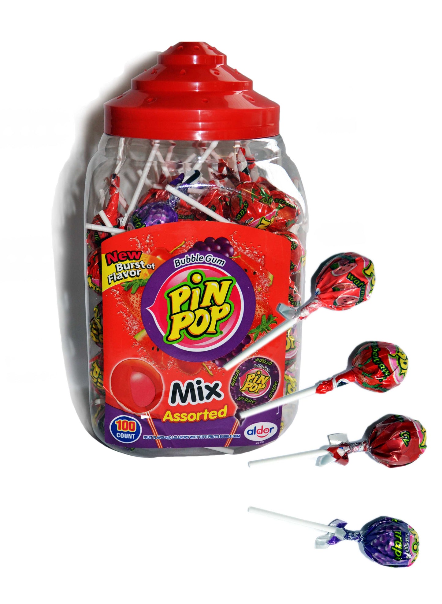 SUCETTE PIN POP MIX ASSORTED GUM