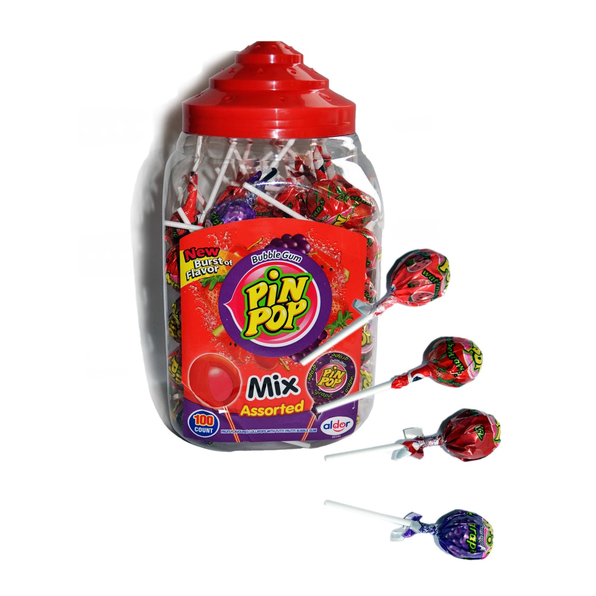 SUCETTE PIN POP MIX ASSORTED GUM