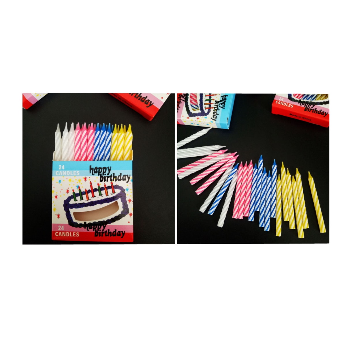 Bougies lot de 24 pcs