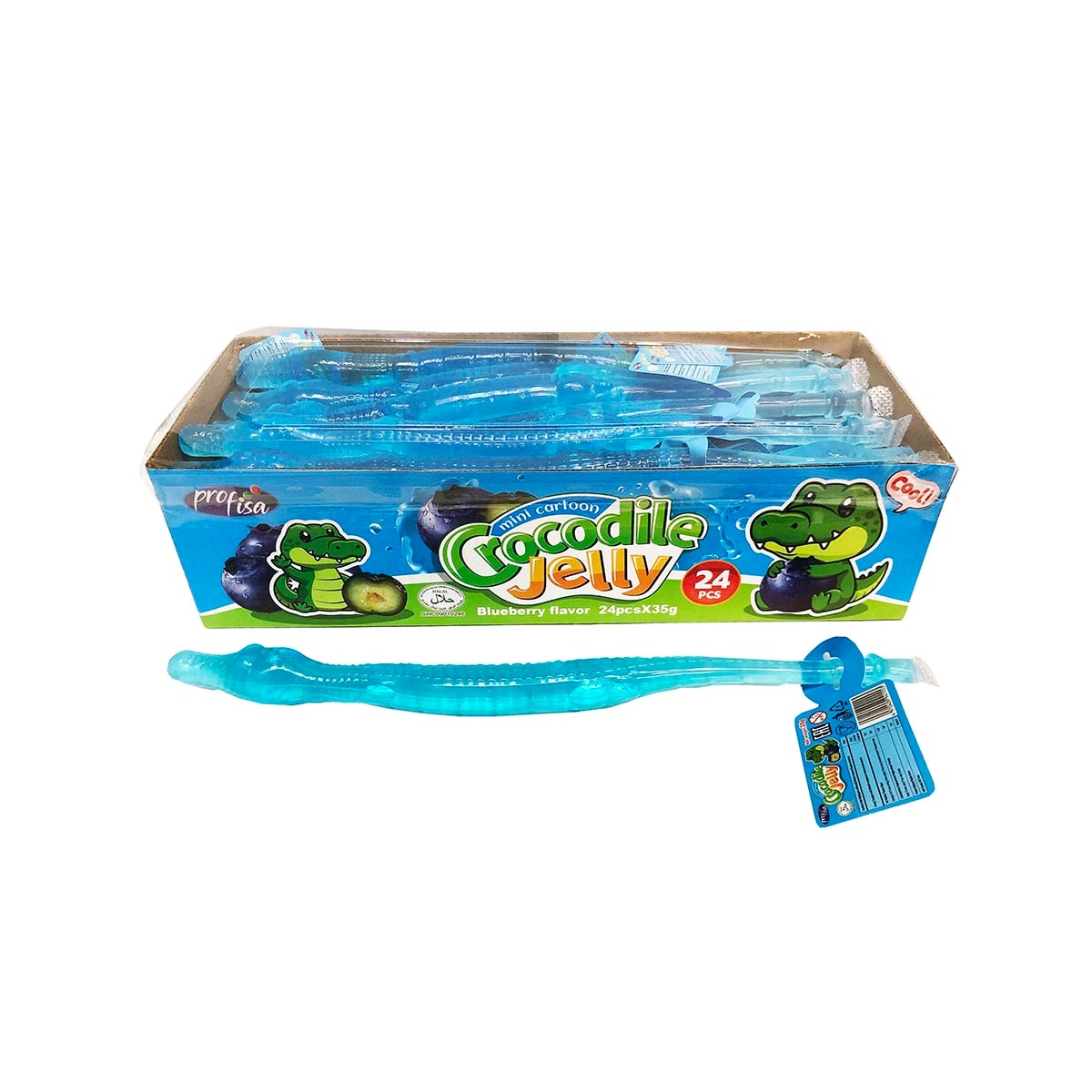 BLUEBERRY CROCODILE MINI CARTOON JELLY