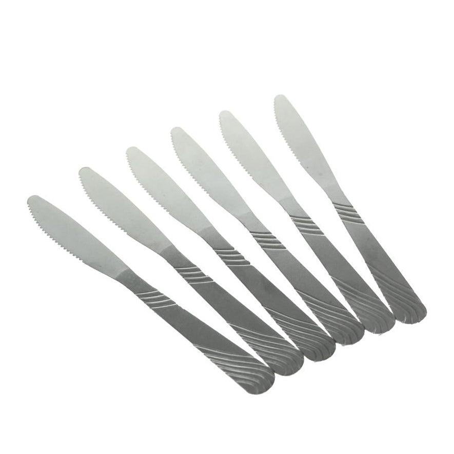 Couteaux en acier, lot de 6 pcs.