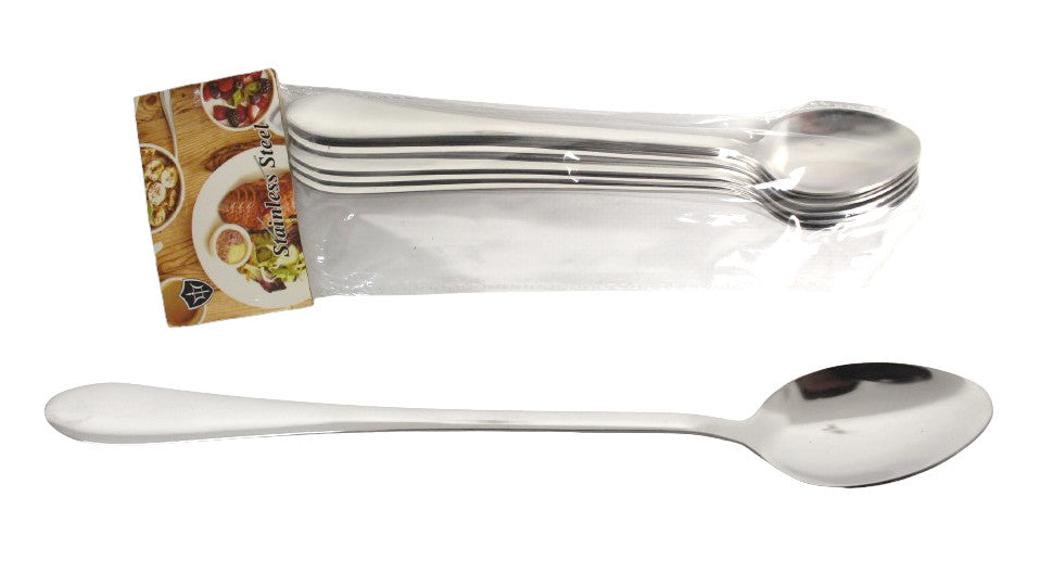 cuillères longues pour café et dessert 19,5x3 cm lot 6X