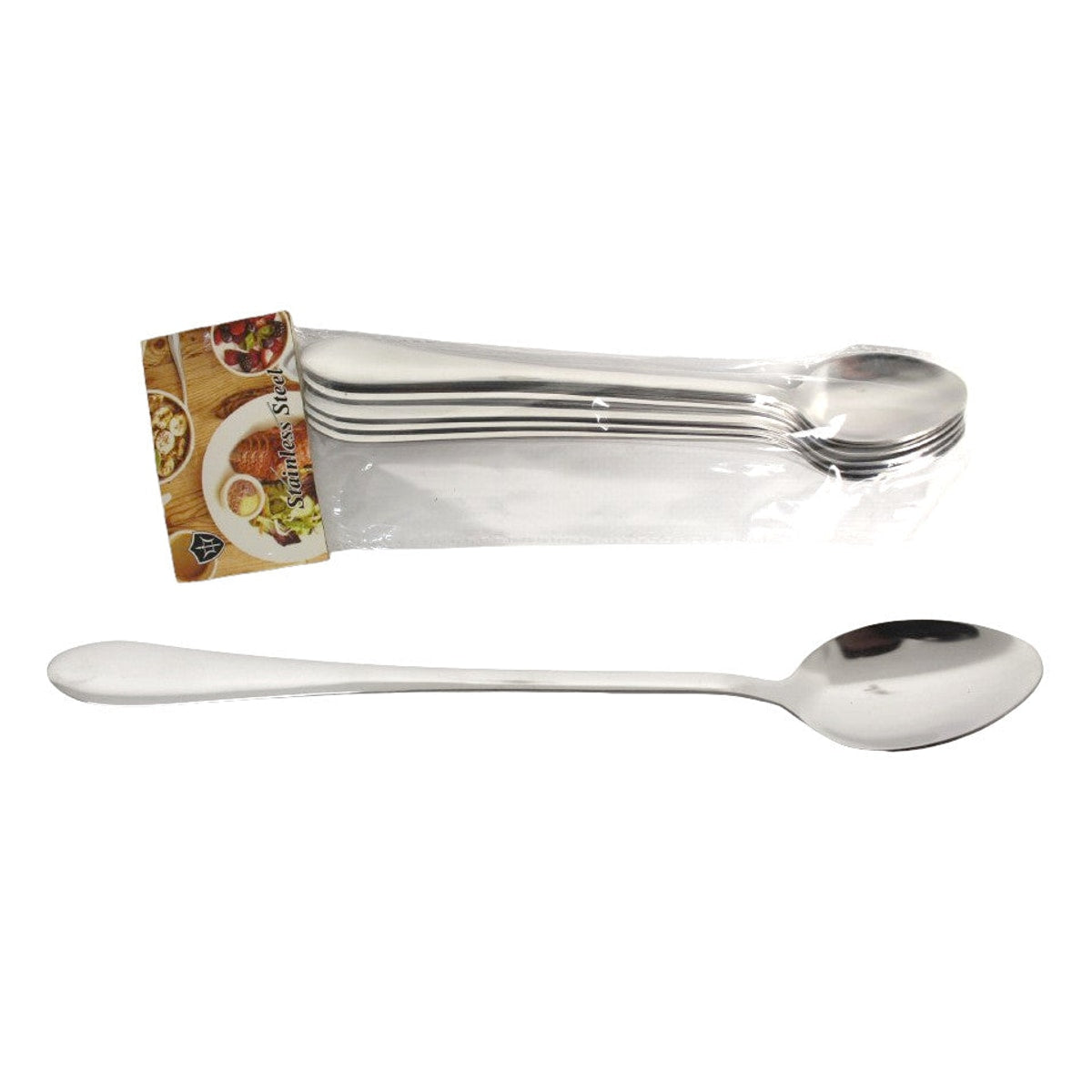 cuillères longues pour café et dessert 19,5x3 cm lot 6X
