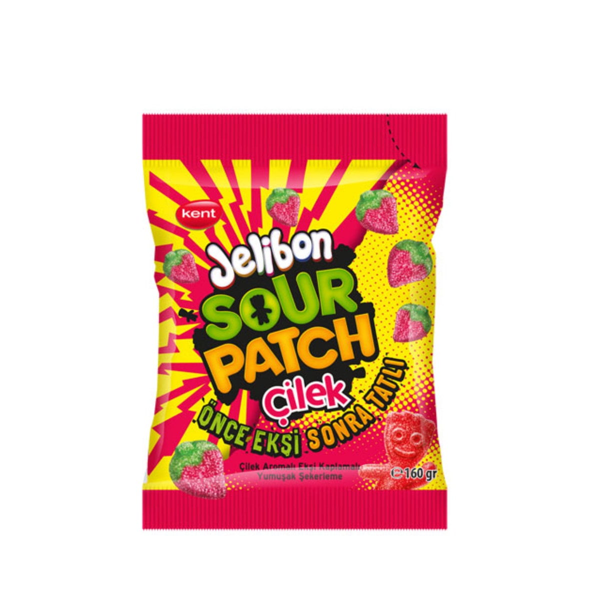 Gummy sour patch fraise 160g