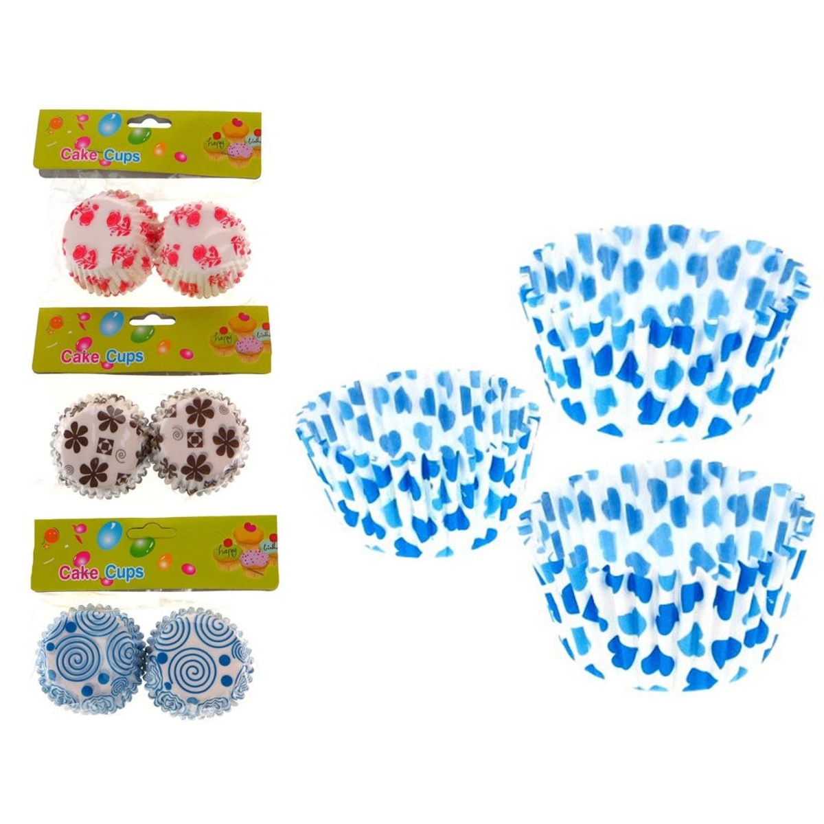Gobelets en carton pour muffins et cupcakes 100 pcs