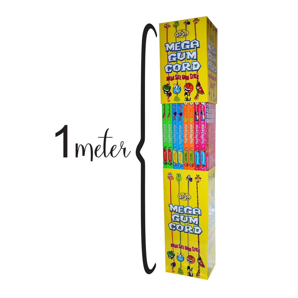 Mega gum cord chewing gum 1m