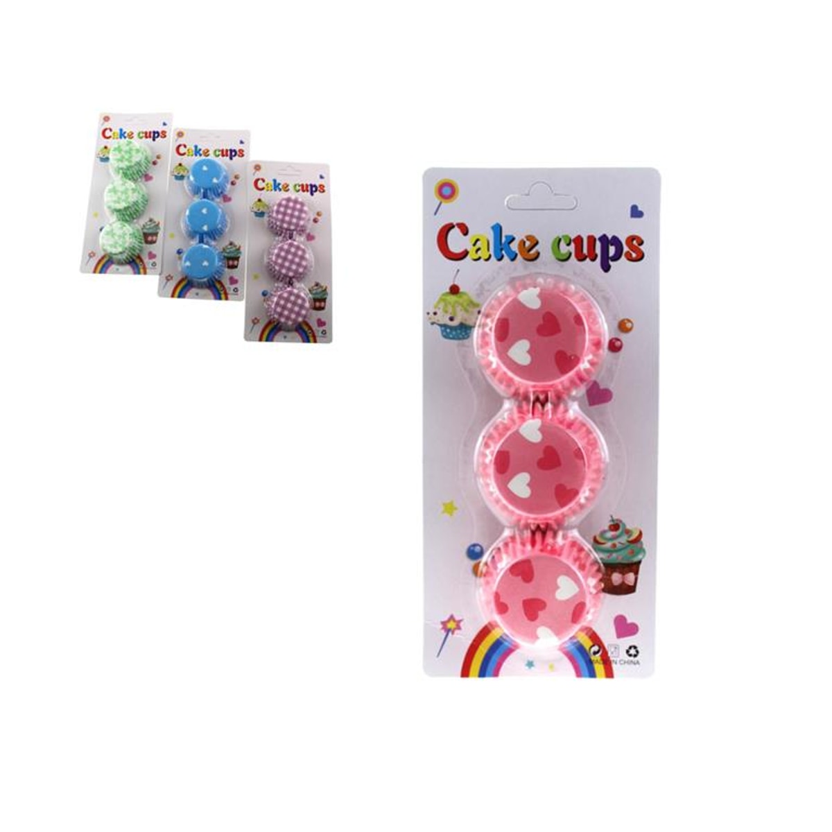 Moules à cupcakes, caissettes à muffins, lot de 100 pièces , 6 cm
