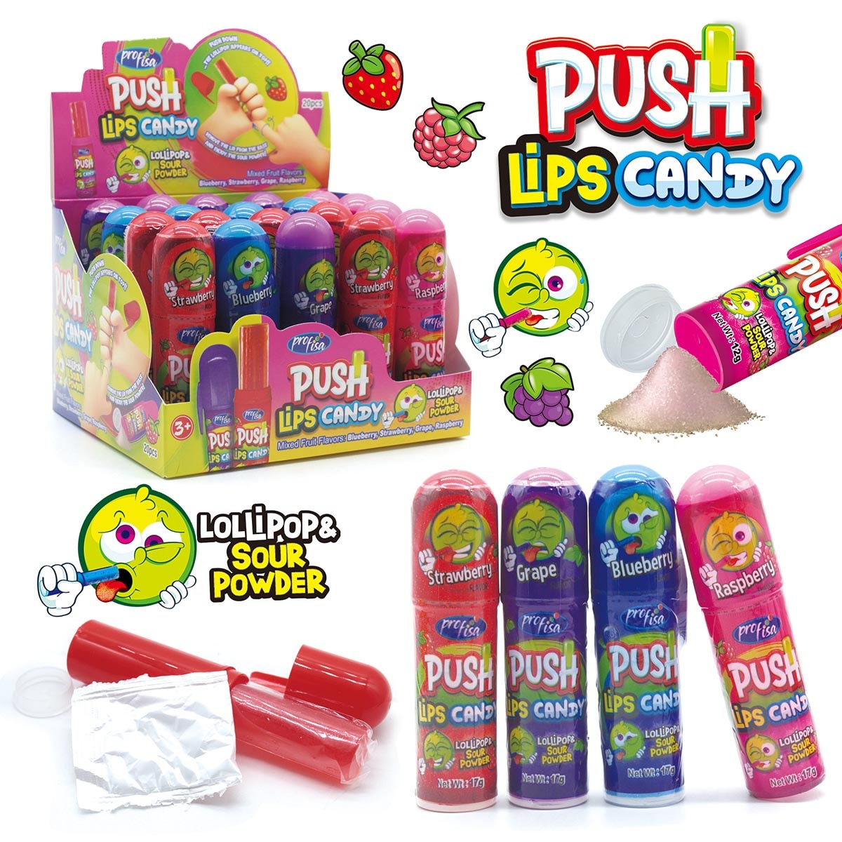 SUCETTE PUSH LIPS CANDY
