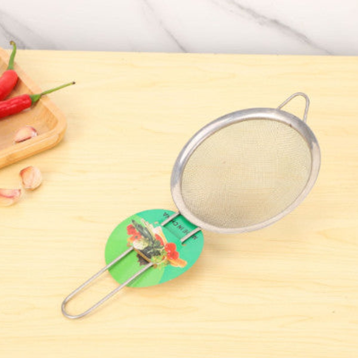 Passoire de cuisine en acier avec poignée 21cm