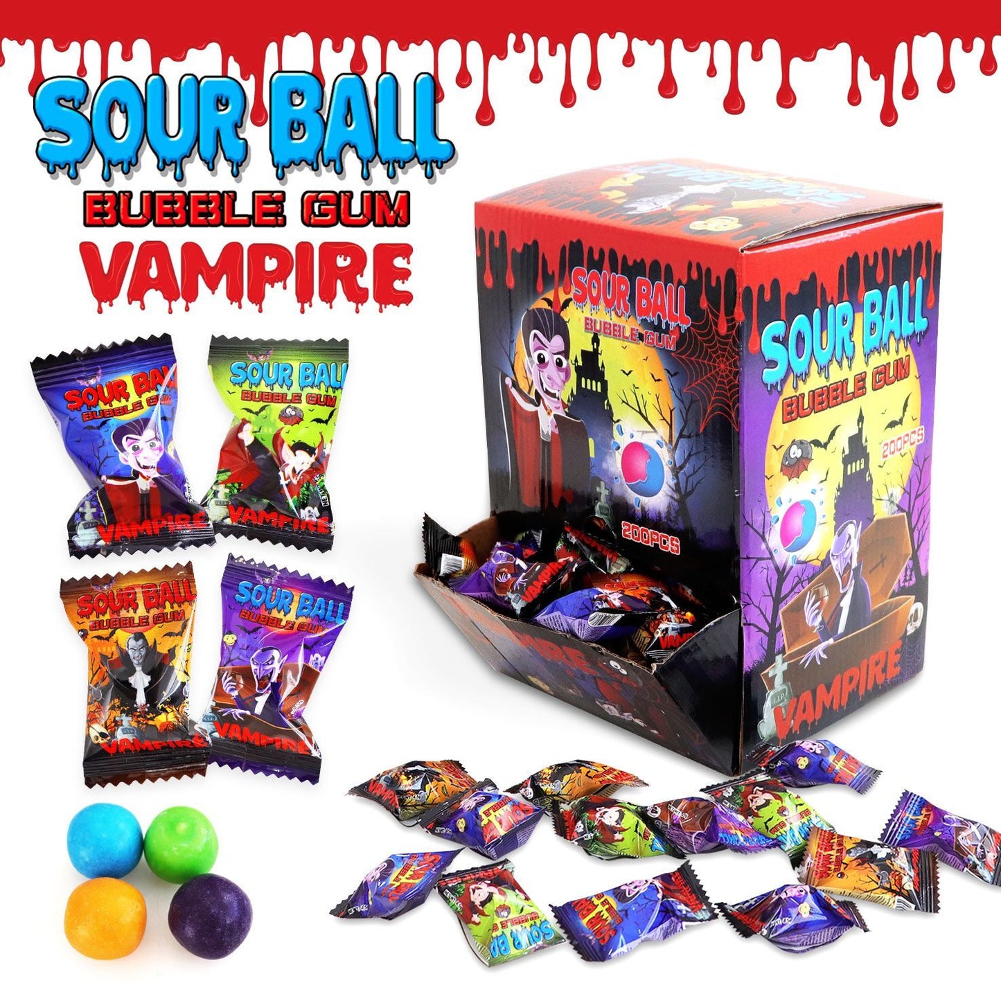 CHEWING GUM BALL VAMPIRE