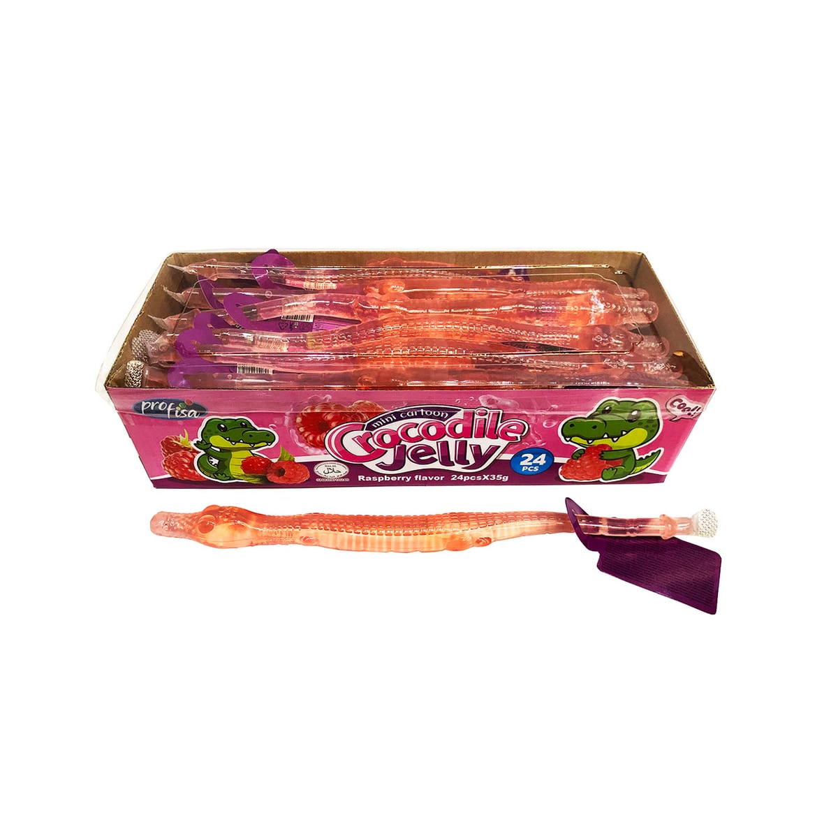 RASPBERRY CROCODILE MINI CARTOON JELLY