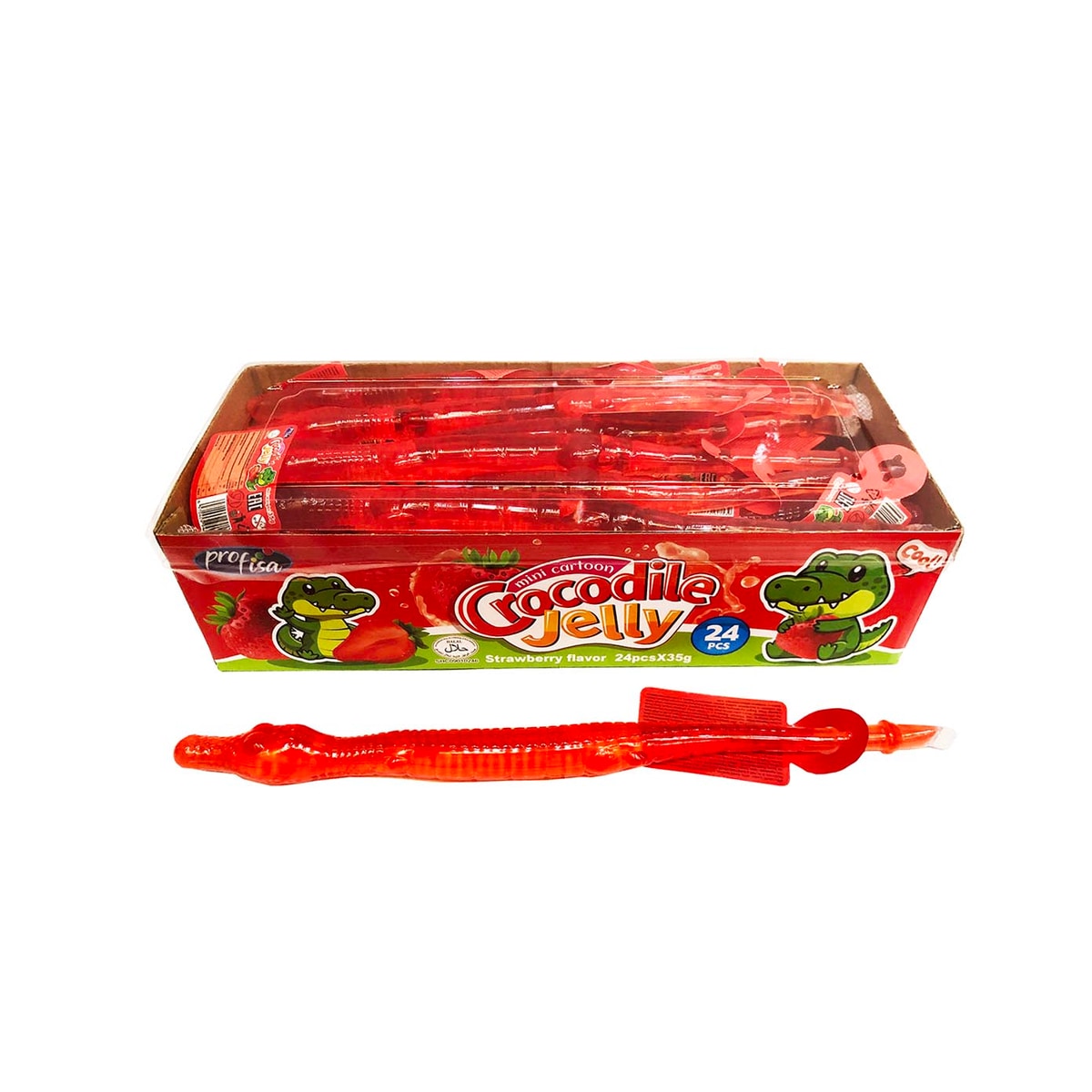 STRAWBERRY CROCODILE MINI CARTOON JELLY