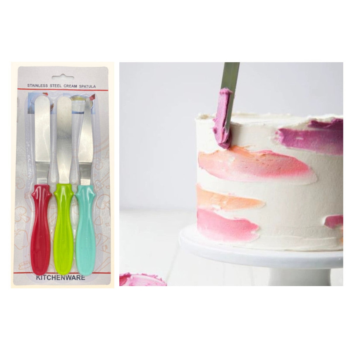 Spatule à gâteau lot de 3 pièces