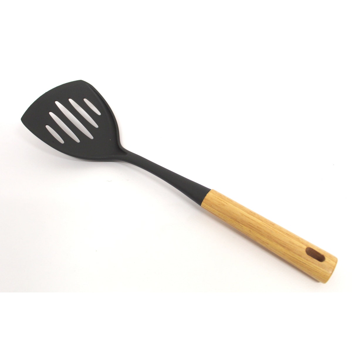 Spatule plastique ajouré avec manche en bois