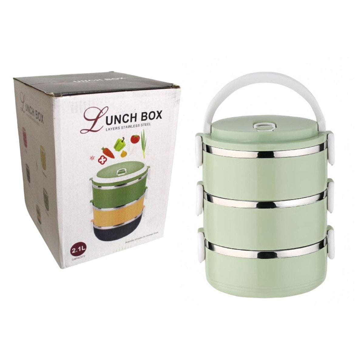 Lunch box triple, cantine 2,1 L