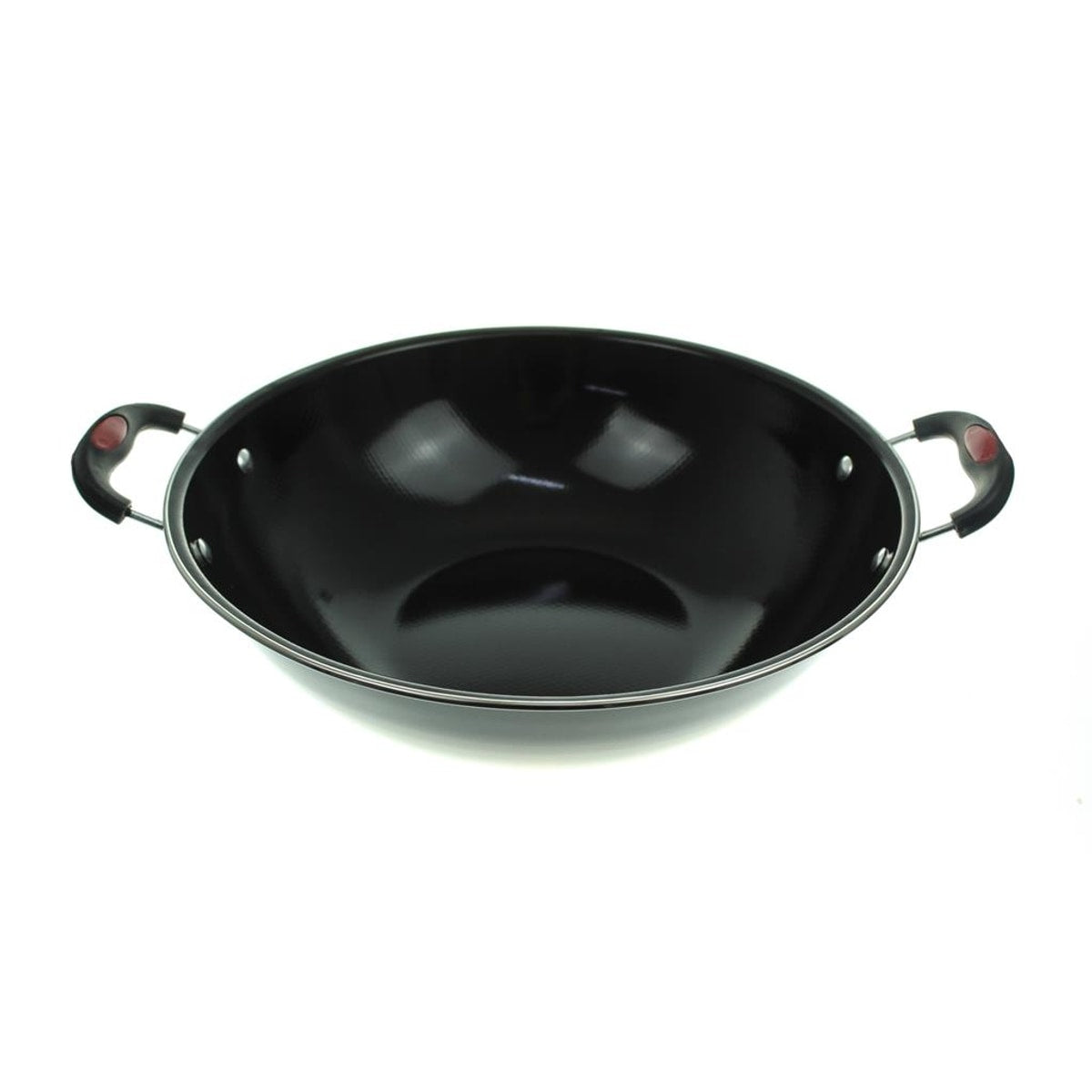 WOK NOIR avec poignées 37x30x9 cm