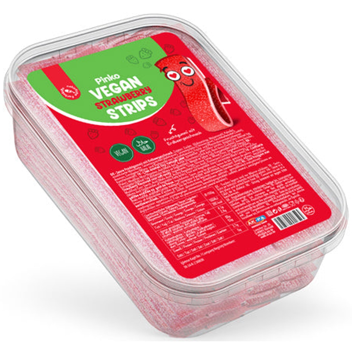 Pinko Vegan Fraise Strips boite 200g