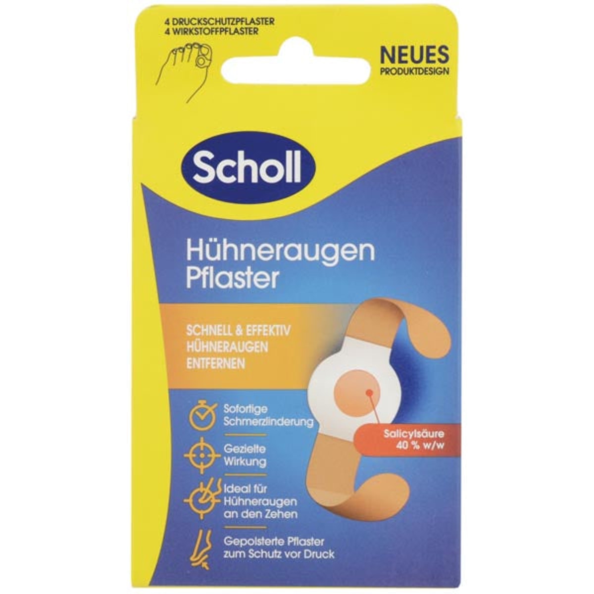 Pansements pour cors Scholl, 4 pièces