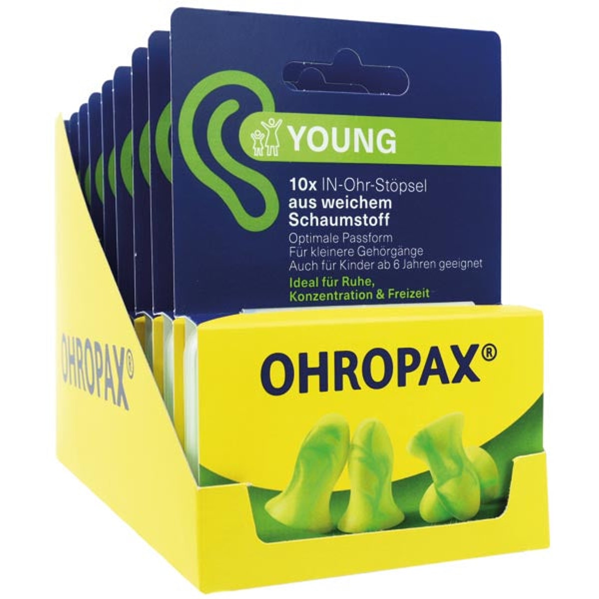 Bouchons d'oreilles Ohropax Young, lot de 10