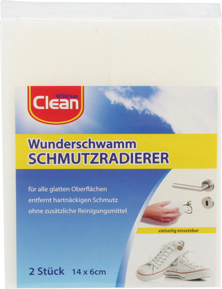 Éponge miracle CLEAN, 2 pièces, environ 14 x 6 x 3 cm