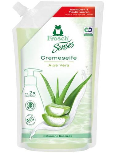 Sachet de recharge de savon crème Frosch à l'aloe vera 500 ml