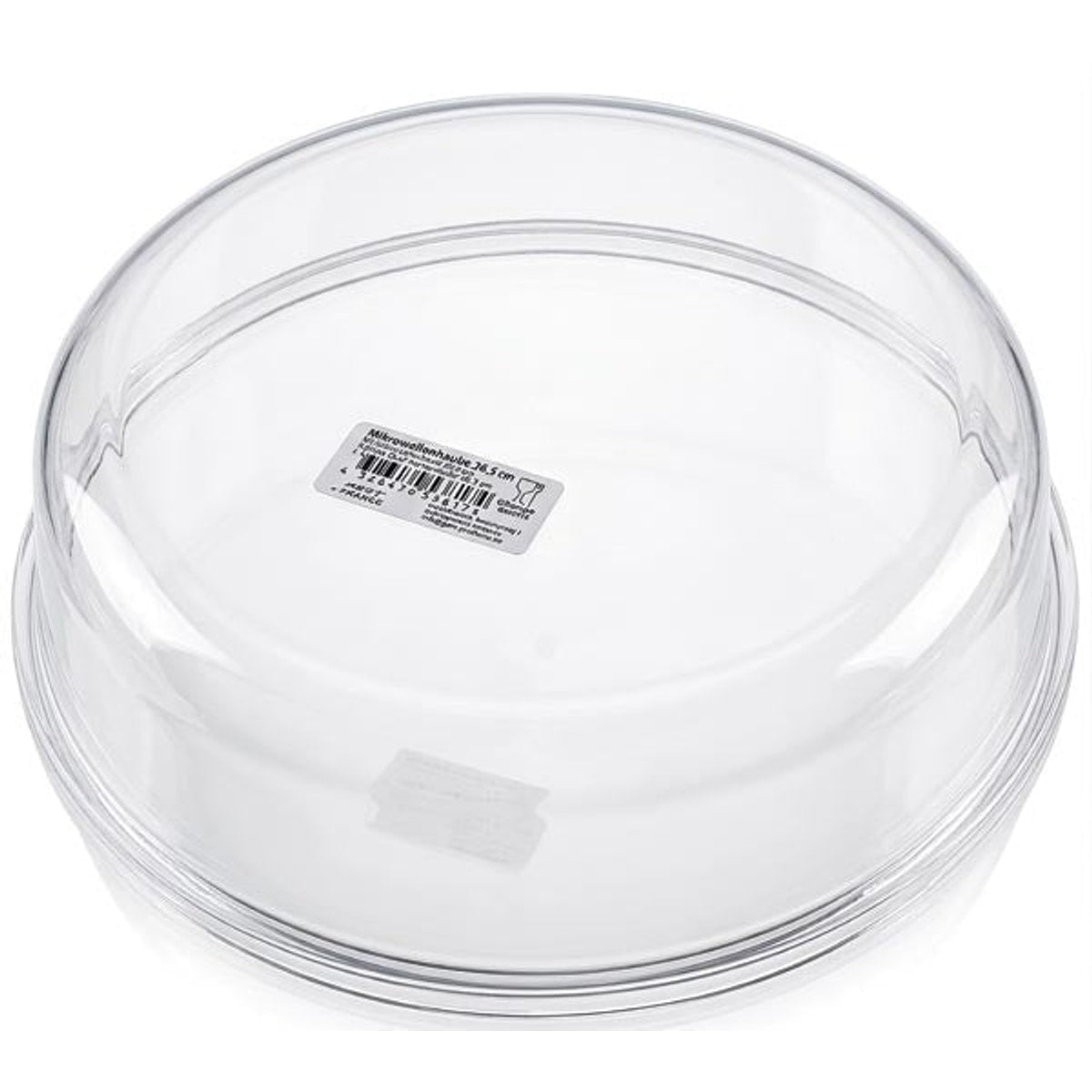 Couvercle de micro-ondes de 26,5 cm en plastique transparent