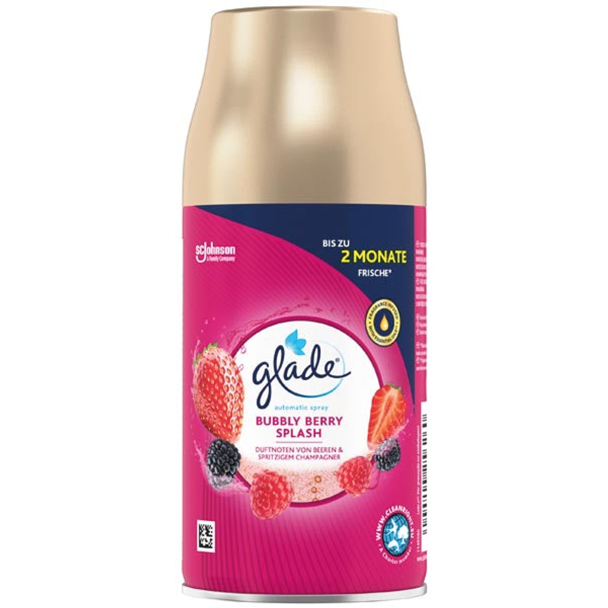 Glade Spray Automatique NF 269ml Bubble Berry