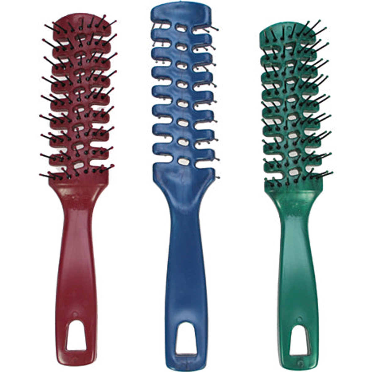 Brosse à cheveux squelette Kusto, couleurs assorties, 20 cm