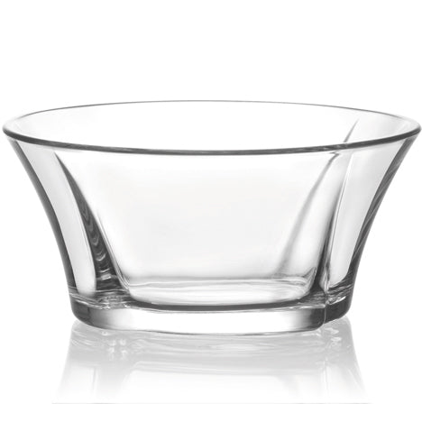 Bol en verre texturé de 0,25 L pour desserts et salades, 11,5 x 5 cm