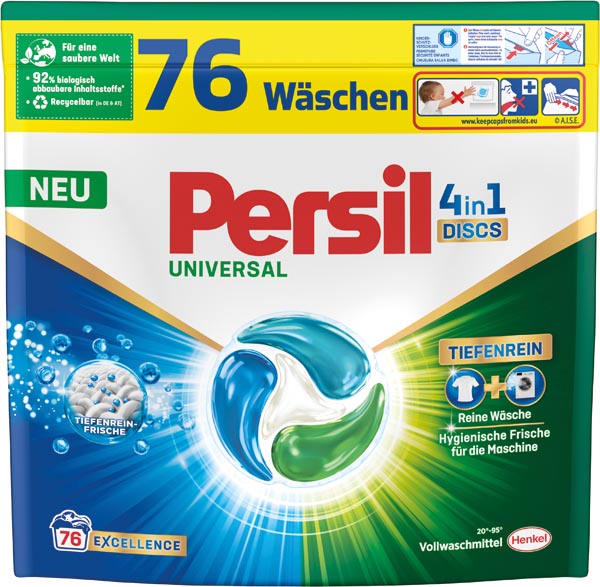 Persil Discs Universal 76WL, tablettes de lessive 4 en 1